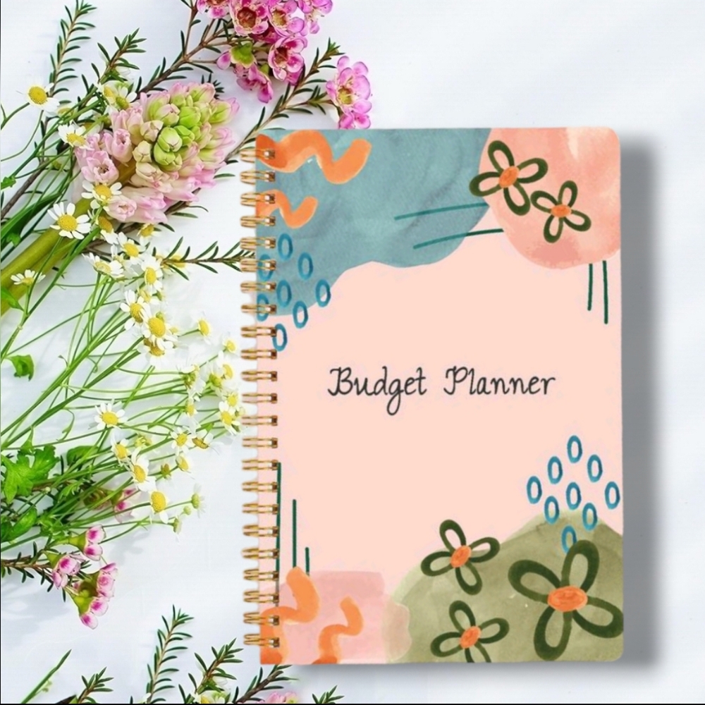Spiral Budget Planner book - Pink